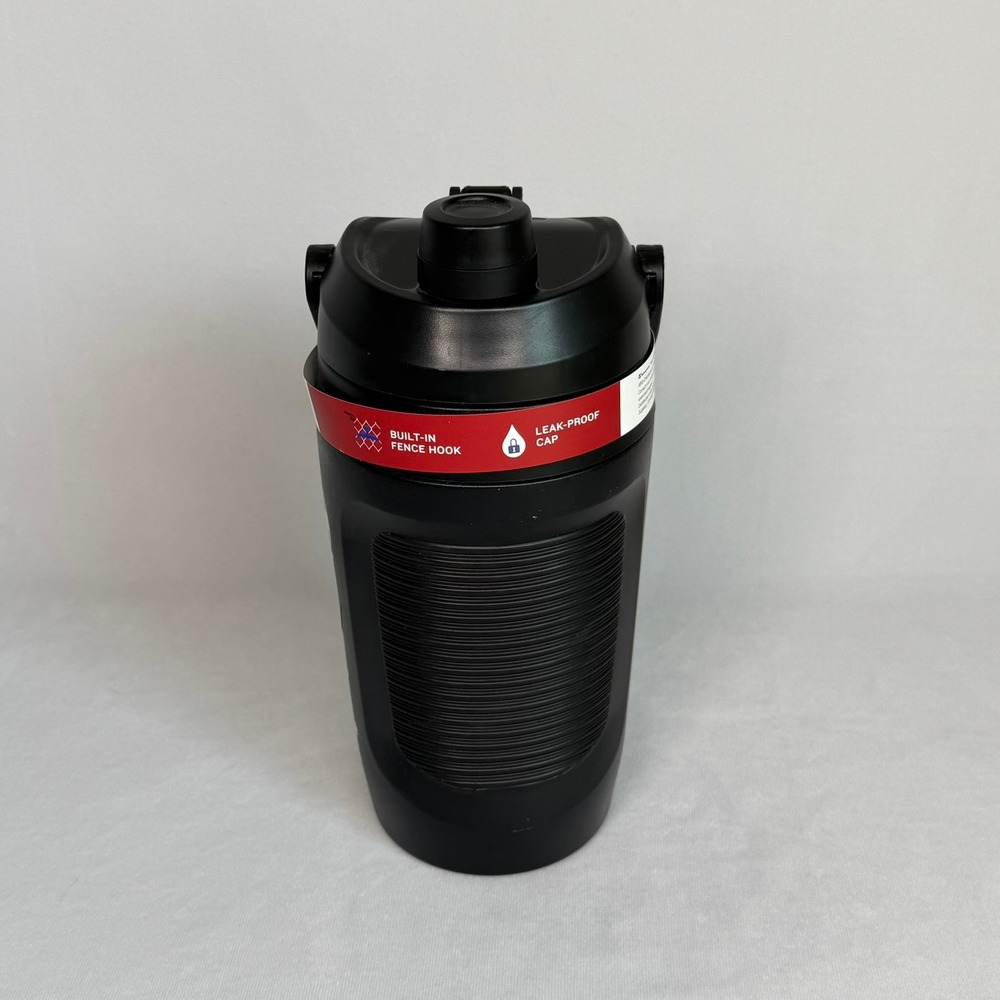 Champion Water Bottle Black Chug 40 oz Leak Proof with Built-in Fence Hook Game